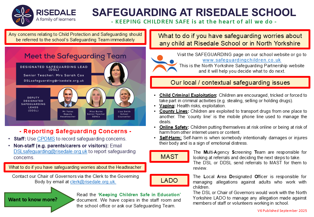 Safeguarding at Risedale School